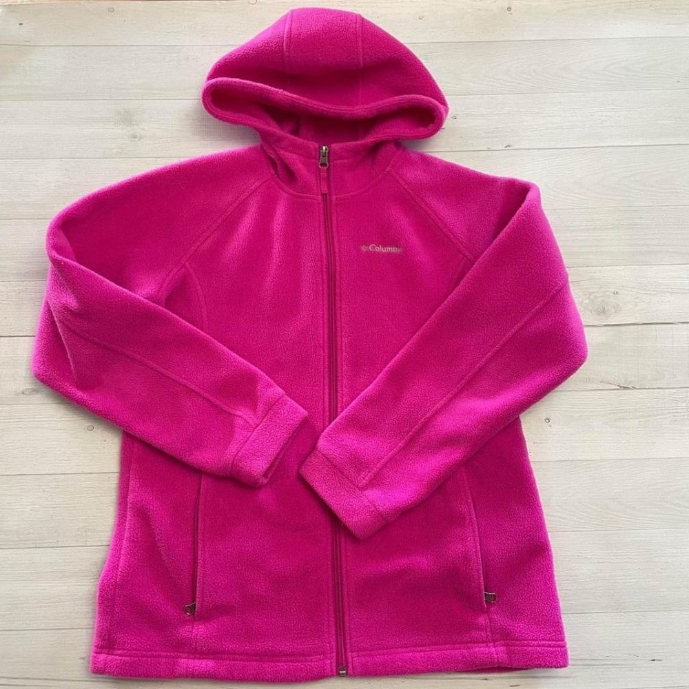 columbia girls fleece hooded jacket‎ 18/20